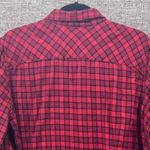 Eddie Bauer Womens Flannel Shirt Size 2XL Red Plaid Classic Cozy Grunge Photo 4