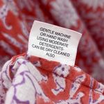 Roberta Roller Rabbit Red Floral Sleeveless Button Up Tunic Tank Dress Size Med Photo 7