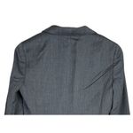 J.Crew Super 120s Pinstripe Blazer Coat LongSleeve Single Breasted 6 Grey Blue Photo 6