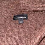 Fortune + Ivy  brown cardigan sweater top tab button detail woman’s size medium Photo 5