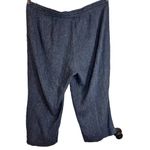 J.Jill Womens Linen Pull On Light Weight Pant Blue Pockets Career Wear Size XL Photo 3