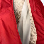 Kaelin Red Ski Jacket Quilted Winter Warm Puffy Size 8 Long Line Vintage Photo 5