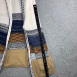 Fate Cardigan Sweater Women‎ Medium Hooded Open Front Fuzzy Cozy Lagenlook Tan Photo 5