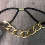 White Ermine Gold Chain Bracelet conversations as a chic hair tie Photo 2