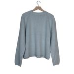 Vince Womens 1X Crewneck Organic Cotton Blend Pebbled Sweater in Mint NEW Photo 2
