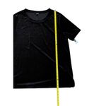 Old Navy Women's Black Velvet Short Sleeve Crew Neck T-Shirt Size L Photo 4