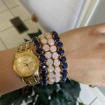 Adjustable Stacked Bracelets 💙🌸 Pink Photo 0