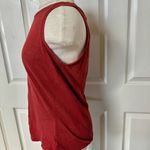 Athleta red linen sleeveless top Photo 2