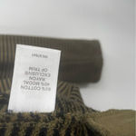 J. Jill Long Sleeve Striped Dress Size‎ Small Olive Green Black Ribbed Photo 5