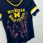 Michigan Wolverines Bleached Washed Short Sleeve Shirt Size Small Photo 1