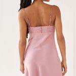 Urban Outfitters Perrie Lace-Inset Slip Dress Women’s Size Small Mauve Pink Photo 2