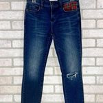 Current/Elliott The Stiletto Jean in Erwin Red Tartan Size 26 Photo 4