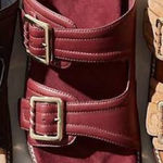 Free People  Sage Square Toe Footbed Slides Photo 0