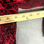 Christopher & Banks  Jacket Womens Size Large Red‎ Floral Whimsigoth Boho Artsy Photo 5