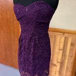 B. Smart Purple lace mini dress Photo 2