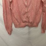 Banana Republic : Pink/Cream cardigan sweater- abstract pattern- lightweight- M Photo 5
