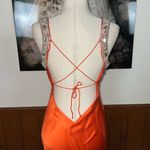 Jovani Stunning  Orange Silk Prom/Pageant Gown! Photo 5