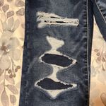 American Eagle  Next Level Stretch Dark Wash Distressed Patched Jeans 4 S… Photo 8