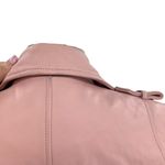 Dylan Gray Leather‎ Moto Jacket Blush Pink Zip Front Size XS Photo 14