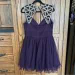 Blondie Nites  | Formal Homecoming Prom Dress in Purple w Gold Sequin | size‎ 13 Photo 4