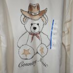 Zoe & Liv Cowboy teddy bear women's Large sweatshirt by Zoe Liv Photo 1