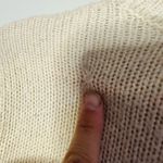 LOUNA Ivory Embroidered Puff Sleeve Floral Chunky Knit Sweater Size Small Photo 3