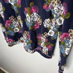 Anthropologie  Saturday Sunday navy floral back tie bow opening size small Photo 1