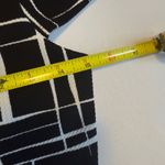 Lu Lus Black White Geometric Print‎ Short Sleeve Sheath Dress Size S Trendy # Photo 9