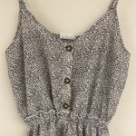 Sienna Sky  Black and White Button Front Sleeveless Romper Size XS Photo 1