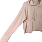 Nike  Dri-Fit Blush Pink Cropped Hoodie Sweater Relaxed Fit Soft Stretchy, Medium Photo 5