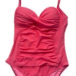 La Blanca Vibrant Coral One-Piece Swimsuit beach resort vacation summer size 8 Photo 2