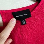 Who What Wear Women's Puff Short Sleeve Dress, Barberry Size S Photo 2