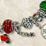 Christmas Charm Bracelet Holiday European Style Slider Silver Photo 6