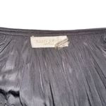 Ramy Brook Paris Long Sleeve Smocked Tassel Neck Gray Mini Dress SMALL Photo 3