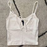 Forever 21 Cropped Cami Top Tie Front Detail Photo 1