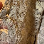 Dress the Population NWT  Ash Metallic Silver &amp; Gold Lace Mini Dress Photo 8