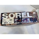 Sorel Soho Chianti Winter Hiking Lace Up Boots Deadstock NIB Sz 7 Suede Black Photo 9