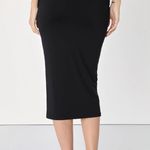 Lulus Carefree Deeamer High Waisted Knot Front Midi Skirt Photo 2