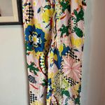 Maeve  Straight-Leg Pull on Silk Pants Multicolor Photo 3