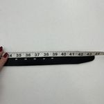 Talbots Size M Belt Leather Black Brass Buckle Timeless Adjustable Versatile Photo 12