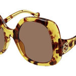 Gucci  Sunglasses GG1235S 002 Shiny Yellow Spotted Havana/Brown Photo 0