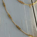 Trifari Crown  Fabulous Longer Length Necklace Gold Tone Link Chain Photo 4