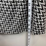 Calvin Klein  Dress Womens 4 Black White Chevron Print Ruched Stretch Career Work Photo 8