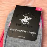 Beverly Hills Polo Club Rainbows & Solid Pink Fashion Liners 2 Pack Socks Photo 2