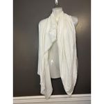 Max Studio Wrap Shawl Womens One Size White Lightweight Fringe Trim Scarf Photo 1