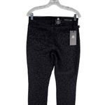Rock & Republic Kashmiere Mid Rise Legging 8M Black Cheetah Got Flocked New Photo 4