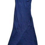 Vintage Beaded Embellished Maria Bonita Formal Event Blue Maxi Dress Women Large Photo 0