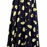 Cellabie Skirt Smiling Avocado Print Midi Novelty Skirt Women's Small One Size Blue Size 2 Photo 1