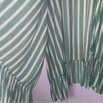 Gigio Cardigan S Longline Beachy Kimono Open Front Ruffle Swim Cover Green Photo 5