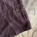 No Boundaries  Plum Corduroy Grunge Cargo Midi Skirt Photo 2